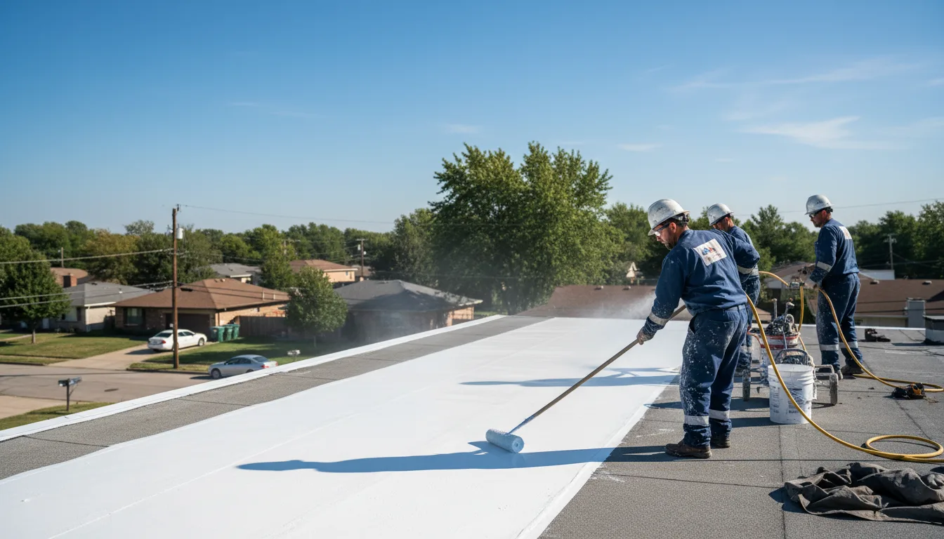 Commercial roof coating in Emerson, IA near me